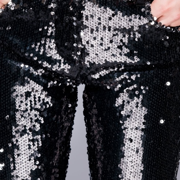 *LAST DAY CLEARANCE* Sequin Front Skinny Jeans - Picture 6 of 7